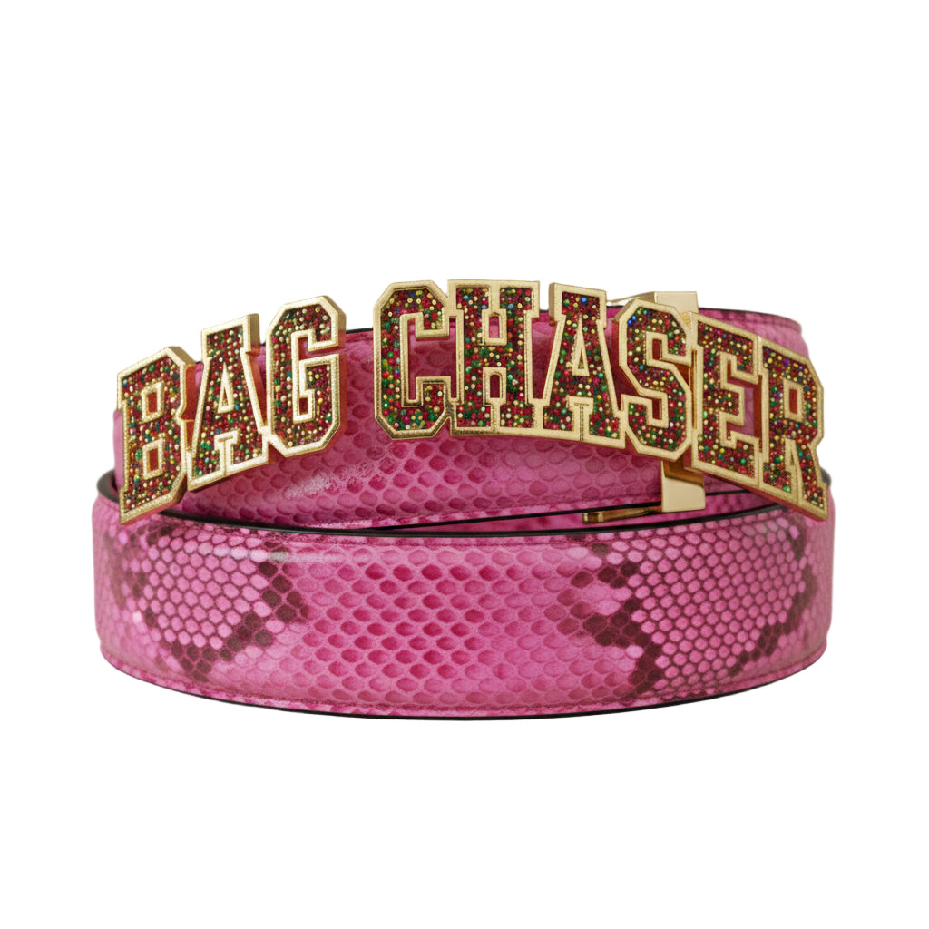 Bag Chaser Python Belt