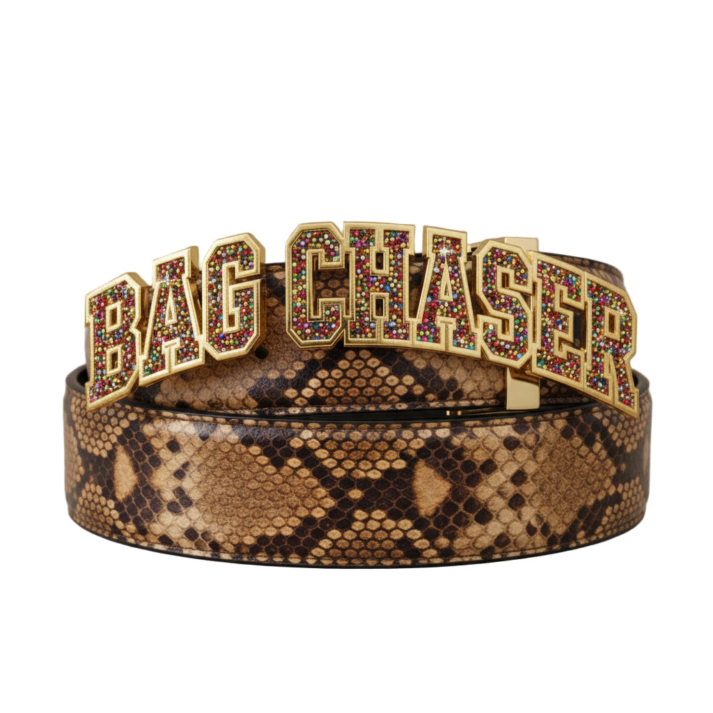 Bag Chaser Python Belt