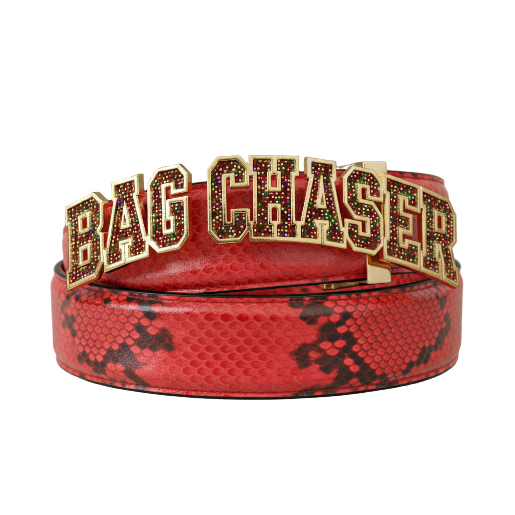Bag Chaser Python Belt