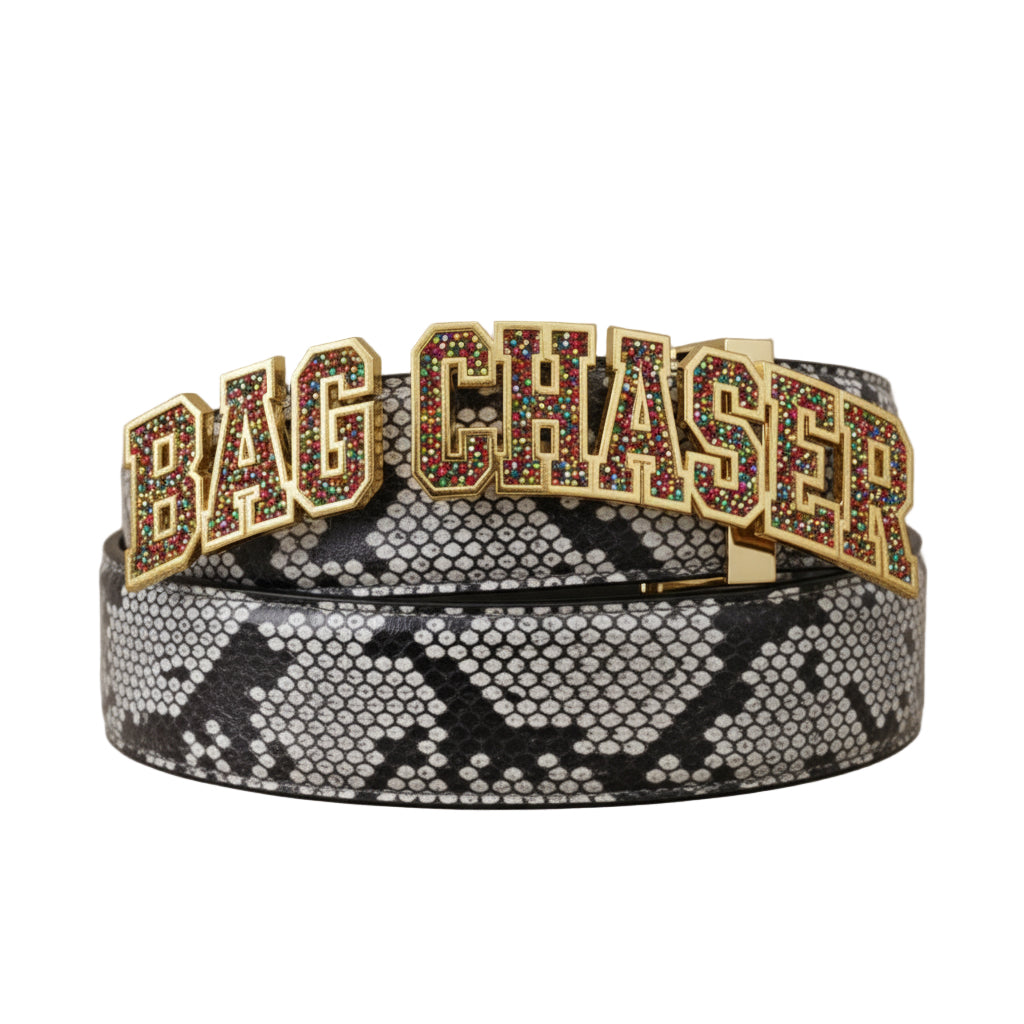 Bag Chaser Python Belt